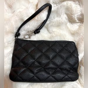 Prince & Fox quilted pattern wristlet bag